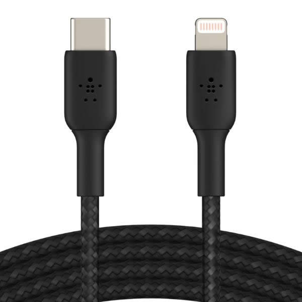 Belkin Cable trenzado USB C a Lightning 1M